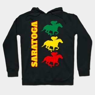 Saratoga Springs Horse Racing Hoodie